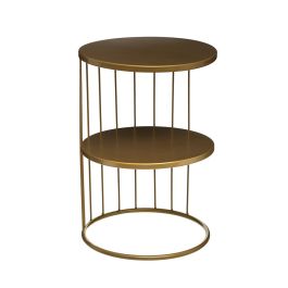 Atmosphera Mesa de centro Kobu dorada - Metal 36x36x52 cm Precio: 39.49999988. SKU: S7907950