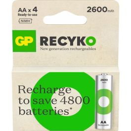 GP Pilas AA Recyko 2600mAh NiMH Pack de 4