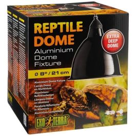 Exo Terra Lámpara de Techo con Reflector de Aluminio Tamaño L - Portalámparas Cerámica para Reptiles - UVA/UVB 160W Máx. - Cable 180cm Exo Terra Lámpara de Techo con Reflector de Aluminio Tamaño L - Portalámparas Cerámica para Reptiles - UVA/UVB 160W Máx. - Cable 180cm