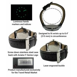 Reloj Hombre Aviator AVW6975G354 (Ø 45 mm)