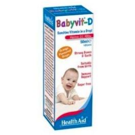 HEALTH AID Baby Vit Vitamina D3 en Gotas 50ml Sabor Naranja para el Crecimiento y Huesos de Bebés y Niños Precio: 17.6899998. SKU: B1GEDTM87Q