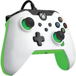 PDP Mando con Cable Neon Blanco para Xbox Series X|S, Xbox One y Windows 10/11 - Gamepad USB Analógico/Digital