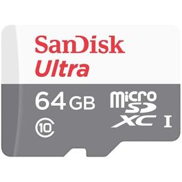 SanDisk SDSQUNR-064G-GN3MN Tarjeta Ultra MicroSDXC 64GB Clase 10 U1 100MB/s Gris/Blanco para Móviles/Tablets Precio: 36.99000008. SKU: B1F6N4TTBT