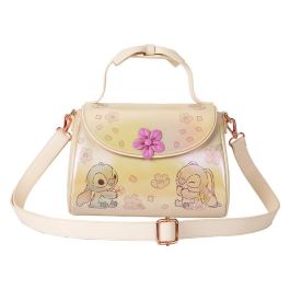 Loungefly Bolso Bandolera Disney Stitch con Lazo 3D - Piel Vegana Iridiscente