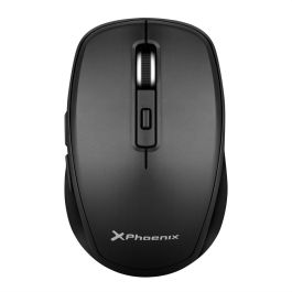 Phoenix M110 Mouse Ratón Inalámbrico Wireless Ergonómico USB | DPI Ajustable 800-1600 | Goma, Receptor Nano y Pila AA
