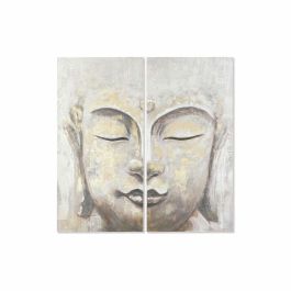 DKD Home Decor Cuadro Oriental Buda Beige Dorado Lienzo Pino Pintado a Mano 120x120 cm Set de 2 Precio: 80.50000046. SKU: S3028208