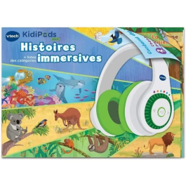 Vtech Kidipods Max Auriculares Interactivos 7 en 1 para Jóvenes con Audio Limitado a 85dB