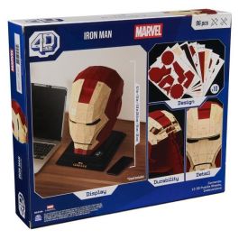 Marvel - CASCO IRON MAN - Modelo 4D para construir Marvel - CASCO IRON MAN - Modelo 4D para construir