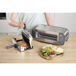 Ninja Tostadora, Grill y Prensa Panini 3 en 1 FOODI - 7 Niveles de Tostado, Ideal para Bocadillos y Paninis Ninja Tostadora, Grill y Prensa Panini 3 en 1 FOODI - 7 Niveles de Tostado, Ideal para Bocadillos y Paninis