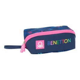 Portatodo Benetton Damero Azul marino 20 x 8 x 8 cm