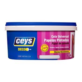 Ceys Cola universal transparente 2,5L para papeles pintados vinílicos y textiles, resistente humedad Precio: 19.49999942. SKU: B12JN9H3Y4