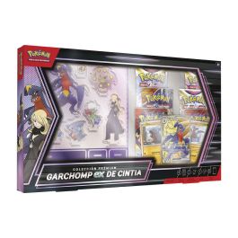 Pokémon JCC: Blíster Garchomp ex de Cintia Juntos de Aventuras | 3 cartas promo, 6 sobres de refuerzo, expositor | +6 años