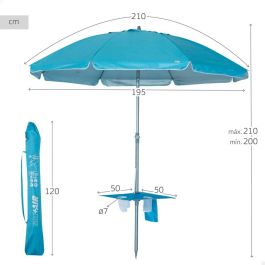 Sombrilla Aktive Acero Tela Oxford 210 x 205 x 210 cm