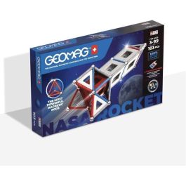 Geomag GEO0871772008088 Juego de Construcción Magnético Paneles Clásicos Cohete NASA 103 piezas para 3+ años