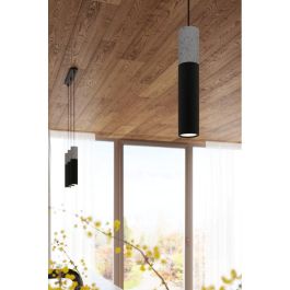 SOL-SL.0650 Lámpara Colgante "Pablo" de Hormigón y Acero, Diseño Moderno para Estilo Loft Industrial y Estudios Vanguardistas
