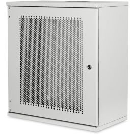 DIGITUS Carcasa de Pared SOHO 12U 595x540x400 mm Gris - Rack Mural 60kg con Cerradura IP20