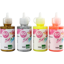 Liderpapel Purpurina Fantasia Colores Metalicos Surtidos Bote 60 gr