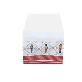 DKD Home Decor Camino de Mesa de Navidad Moderno Poliéster Diseño Cascanueces Rojo Verde Beige 150x50 cm DKD Home Decor Camino de Mesa de Navidad Moderno Poliéster Diseño Cascanueces Rojo Verde Beige 150x50 cm