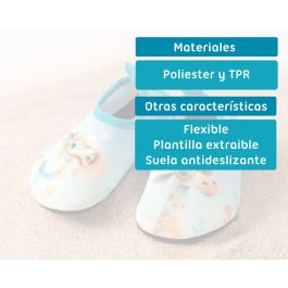 Kiokids Escarpines Antideslizantes Para Bebé, Playa y Piscina, Azul, Colección Ocean Dreams Eur 20