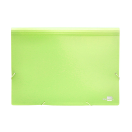 Liderpapel Clasificador Fuelle Polipropileno DIN A4 Amarillo Fluor Opaco 13 Departamentos