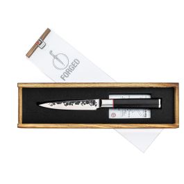 Forged FOR8720039623552 Cuchillo de Cocina Forjado de Acero Japonés 440C con Mango de Madera de Dalbergia L 12,5 cm