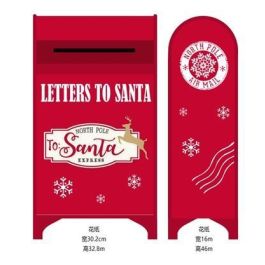 DKD Home Decor Buzón Rojo Blanco Metal 34.5 x 21.5 x 61.5 cm