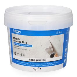 Edm Masilla de capa fina lista al uso 1kg - Secado rápido, para reparación de grietas y agujeros Precio: 6.69000046. SKU: S7919956
