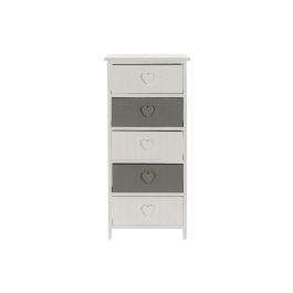 Cajonera DKD Home Decor Blanco Gris 29 x 90 x 40 cm Cajonera DKD Home Decor Blanco Gris 29 x 90 x 40 cm
