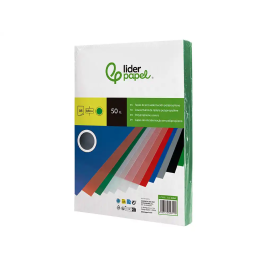Liderpapel Tapas Encuadernacion Polipropileno A4 0.8mm Verde Opaco Paquete 50 Unidades