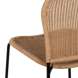 Silla Natural Pe-Acero Salón 48 X 57 X 87 cm