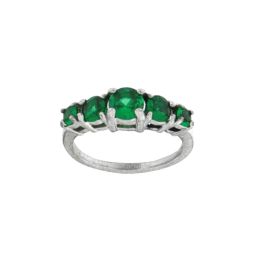 Anillo Mujer LIU JO LJ2432M10 Plateado Verde Precio: 59.50000034. SKU: B15KEFDT83