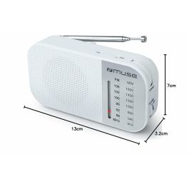Radio Muse M-025 RW Blanco (Blanco) Caja De Regalo (Caja De Regalo)