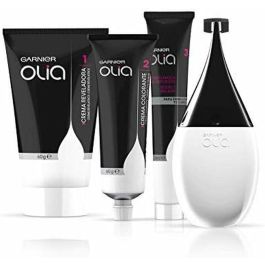 Garnier Olia #8.31 Coloración Permanente Sin Amoniaco Rubio Miel. Con Aceites Florales, cubre canas, cuida cabello y cuero cabelludo. 1 unidad.