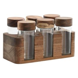 Especiero Basicos DKD Home Decor Natural 10 x 11 x 19 cm Set de 6