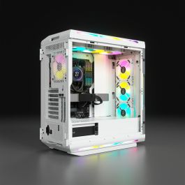 Corsair 5000T RGB Midi Tower PC ATX/EATX/micro ATX Blanco con Ventana Lateral e Iluminación Multi iCUE