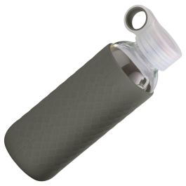 Day Botella de Vidrio con Funda de Silicona 450 ml, Tapón de Rosca con Anilla, Colores Surtidos Day Botella de Vidrio con Funda de Silicona 450 ml, Tapón de Rosca con Anilla, Colores Surtidos