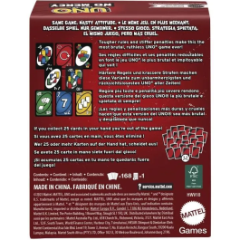Mattel Games UNO No Mercy HWV18 Juego de Cartas para +7 Años