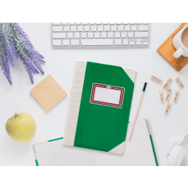 Fernandes Libro Cartone Cosido Din A4+ Liso 50 Hojas 100 Gr Verde