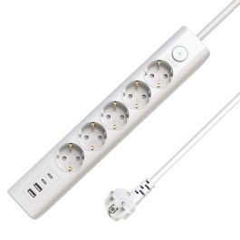MicroConnect 5-way USB Schuko Power Strip on/off switch 1.5M, White Precio: 18.49999976. SKU: B149QLTAYS