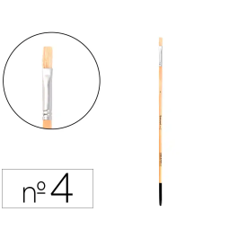 Liderpapel Pincel para Pintura al Óleo y Acrílica N 4 Punta Plana de Cerda Certificado FSC Precio: 10.9868. SKU: B1C5GDQM3F