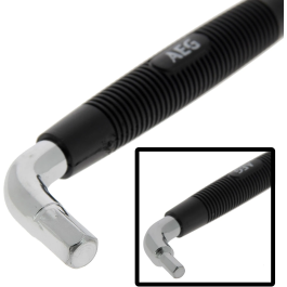 Aeg Llave de Drenaje Hexagonal Doble 8-12 mm Mango Ergonómico Antideslizante