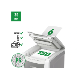 Trituradora de Papel Micro Corte Leitz IQ 150 Autofeed P5
