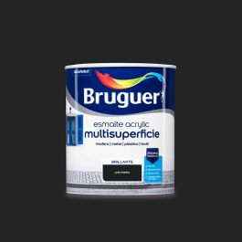 Bruguer Esmalte Acrílico Multisuperficie Gris Medio Brillante 750 ml Interior Exterior Precio: 21.6900002. SKU: S7902829