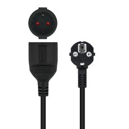 Cable Alargador de Corriente Nanocable 10.22.0603-BK/ Schuko Hembra - Schuko Macho/ 3m/ Negro Cable Alargador de Corriente Nanocable 10.22.0603-BK/ Schuko Hembra - Schuko Macho/ 3m/ Negro