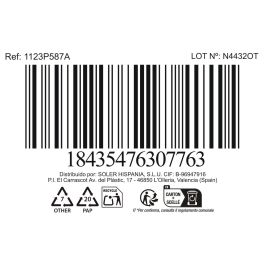 La Mediterranea Set 4 Vasos Chupitos Colección Phasai, 63 ml, ø5x6 cm (24 Cajas)