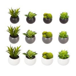 Planta Decorativa Atmosphera Imán Verde PVC