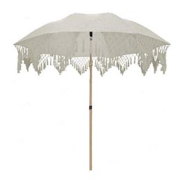 DKD Home Decor Parasol Terraza y Jardín Crudo Marrón 200x200x170 cm Aluminio Olefina Precio: 56.58999995. SKU: B1JTTBMWN9