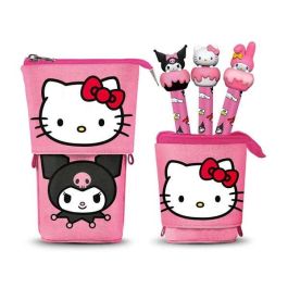 Karactermania Estuche Portatodo Vertical Hello Kitty Playful con 3 Bolígrafos Gel Borrables