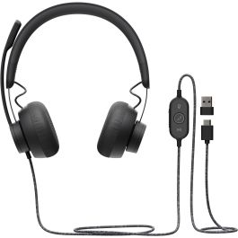 Logitech Zone Wired Auriculares con Micrófono USB para Negocios, Supresión de Ruido, Compatible con Microsoft Teams, Skype, Google Meet Precio: 138.99000049. SKU: S55080599