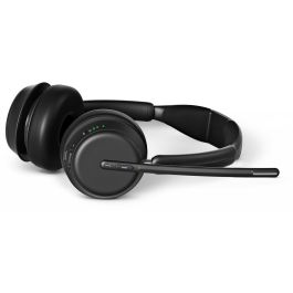 EPOS Impact 1061T Auriculares Bluetooth Inalámbricos para Oficina y Centro de Llamadas, Doble Diadema Ajustable, Negro